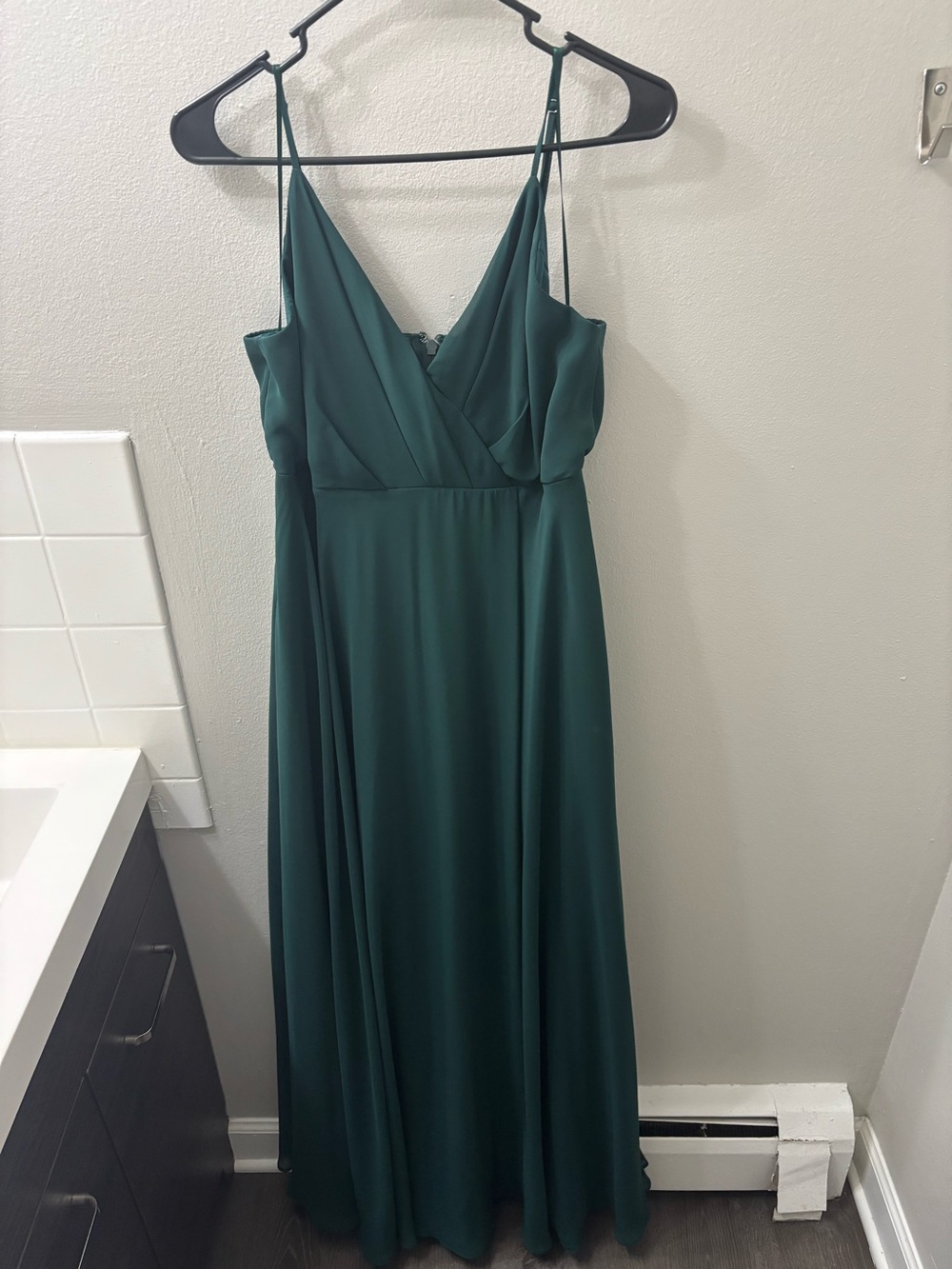 Birdy Grey Emerald V-Neck Spaghetti Strap Dress